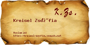 Kreisel Zsófia névjegykártya